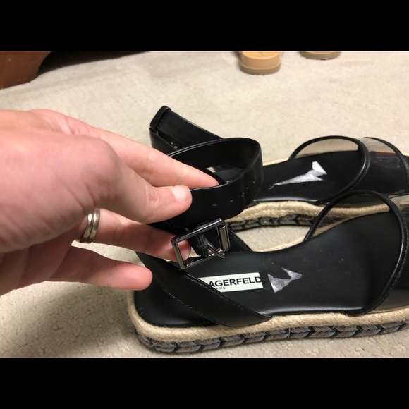 Karl Lagerfeld 8.5 wedge sandals - Picture 8 of 8